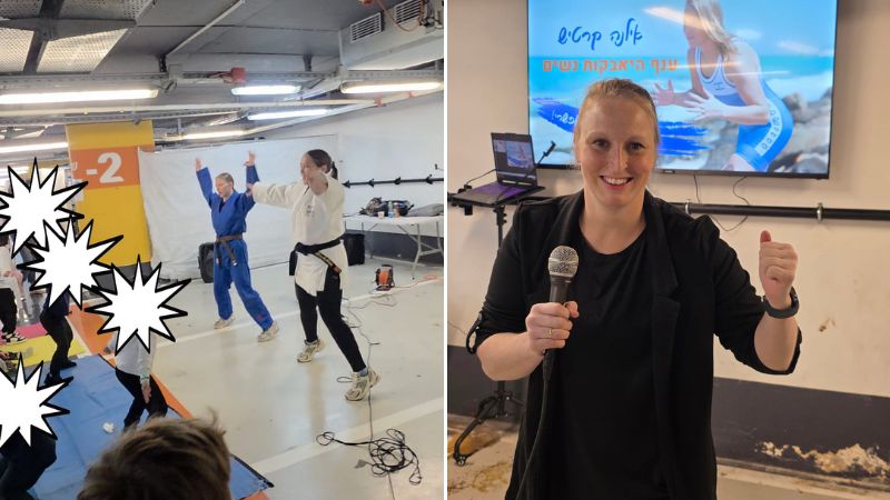 אילנה קרטיש מרצה; אימון כושר בשמרטפייה של רמב