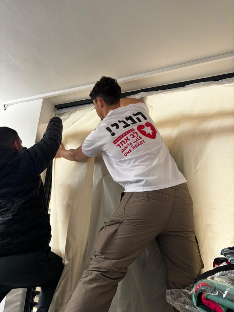 סיוע במוקד נפילה בזרזיר | צילום: באדיבות לב אחד