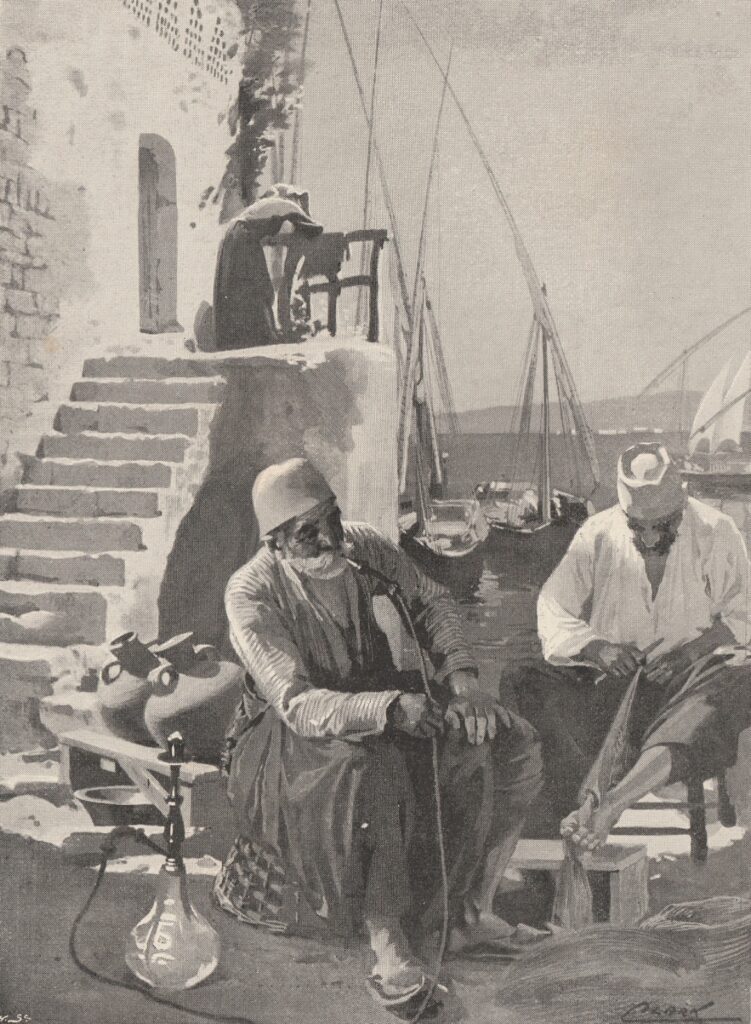 דייגים בחיפה, קלארק, 1898