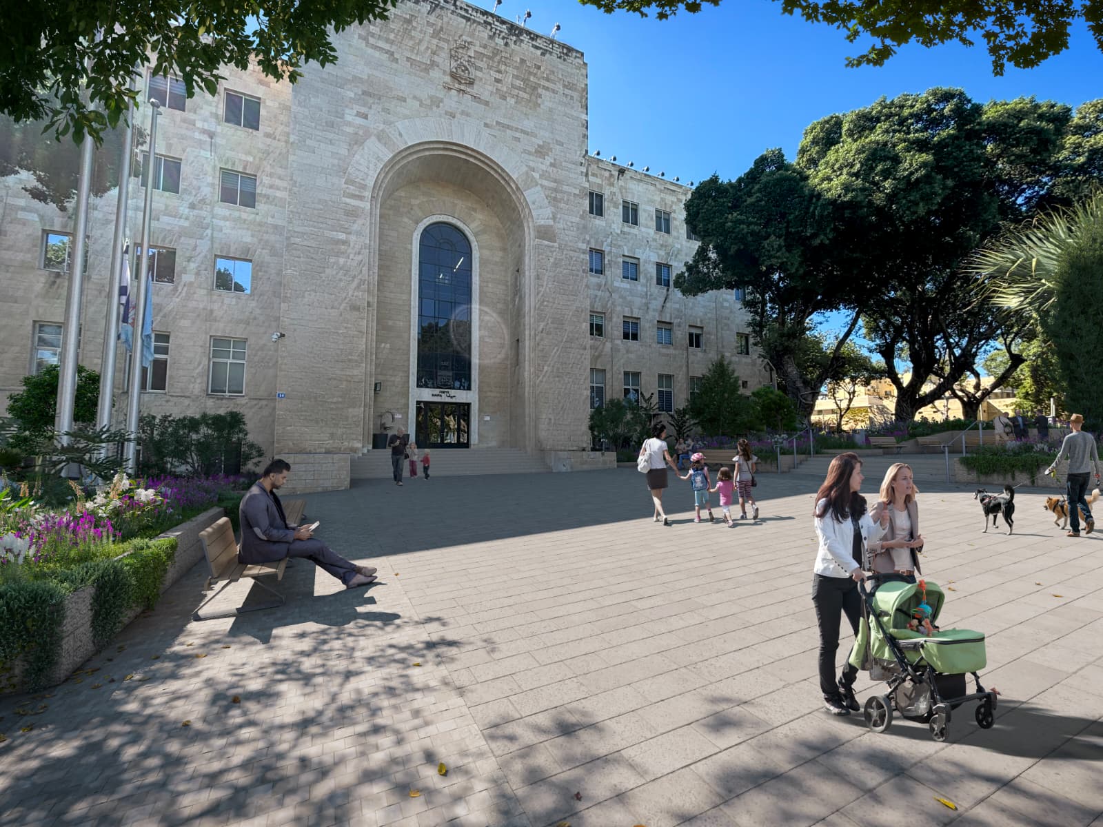 החלו עבודות להנגשת בניין עיריית חיפה