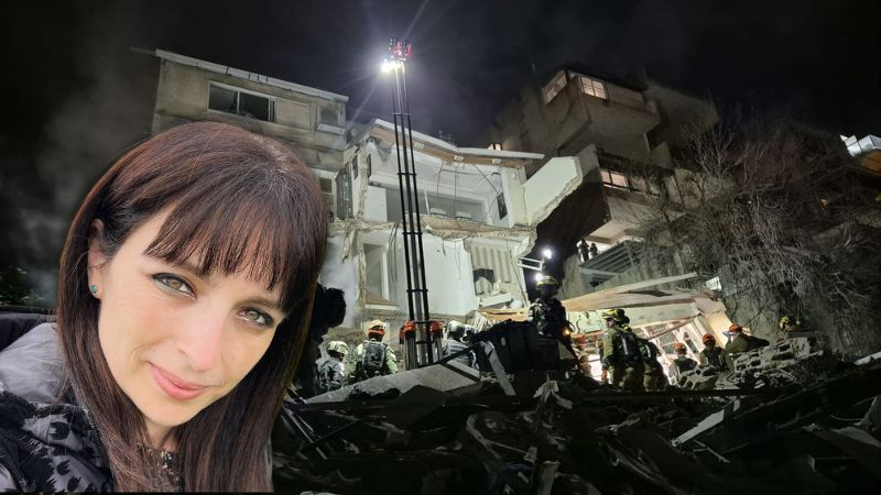 ביתה נהרס מפגיעת הטיל: 