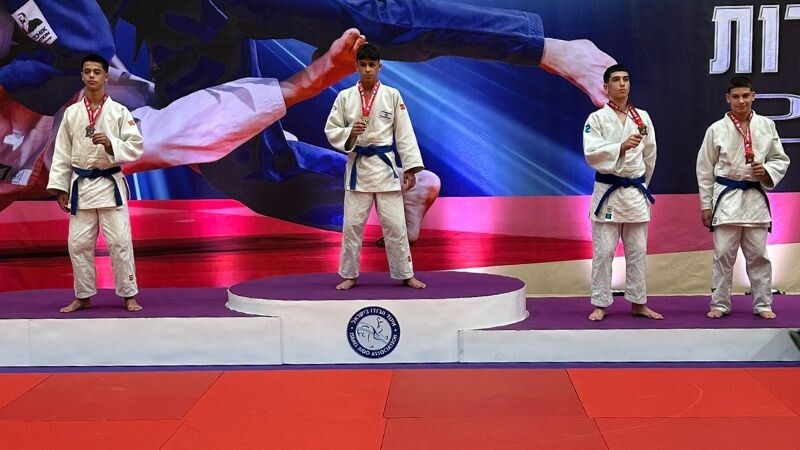 עידו אלדן בן ה-15, אלוף ישראל בג'ודו במשקל עד 50 ק״ג | צילום: יוניפייט חיפה