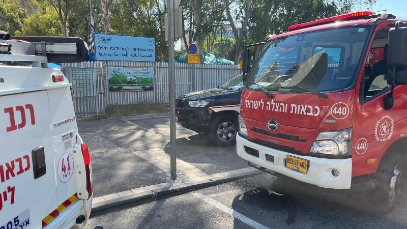 תלמידי בית הספר הדו לשוני פונו מחשש לשריפה