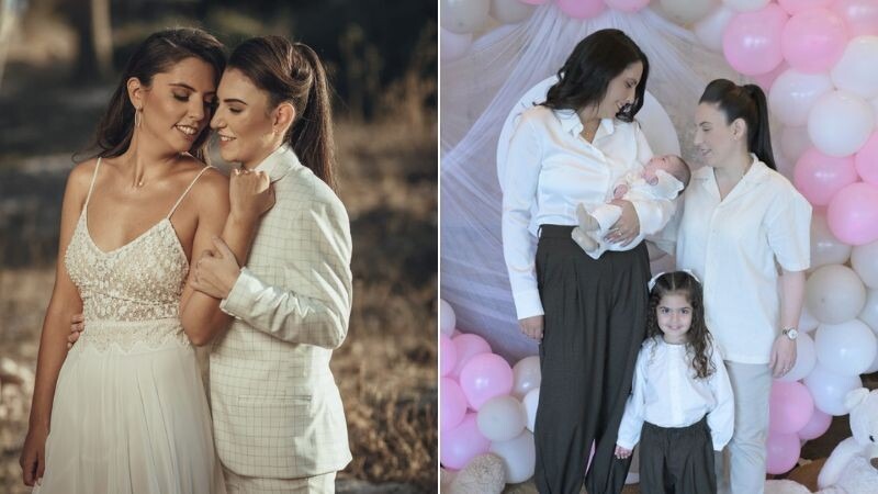 שחר ושיר עם אמה וארבל ובחתונתן | צילומים: דודי אלימלך; view צלמים