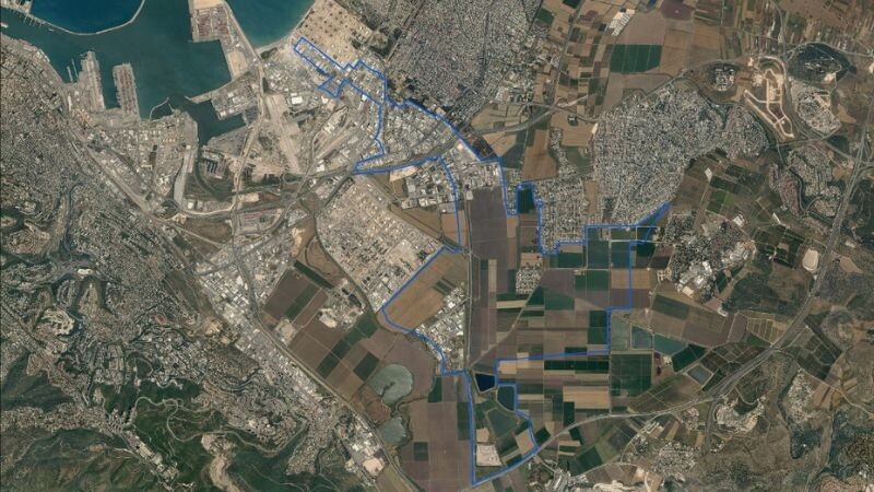 מתחם 2 במפרץ חיפה | מפה: מינהל התכנון